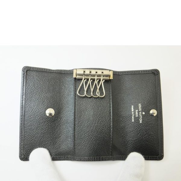 09167 3 Louis Vuitton Multicle 4 Epi Key Holder Noir