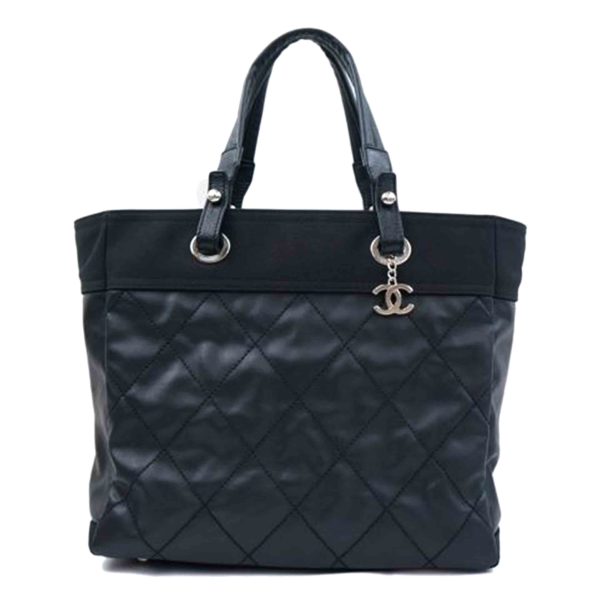 09295 1 Chanel Paris Biarritz GM Tote Bag Black