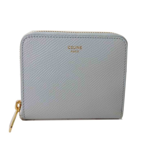 09385 1 Celine Small Zip Wallet Essential Calfskin