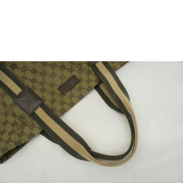 09436 4 Gucci GG Canvas Tote Bag Biege