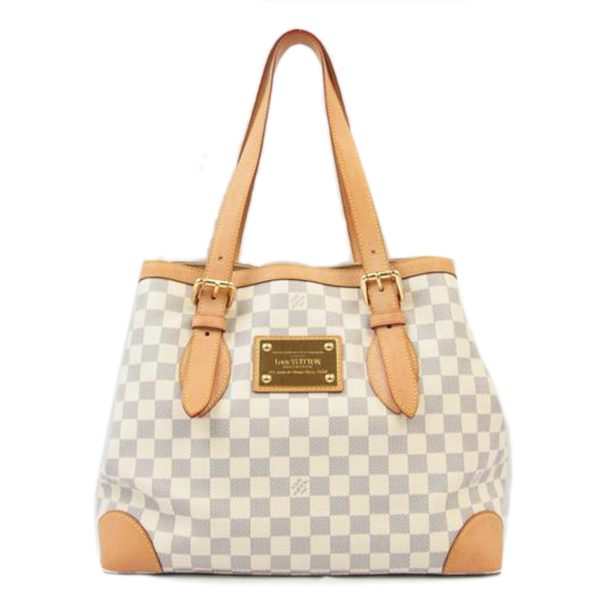 09461 1 Louis Vuitton Hampstead MM Tote Bag Damier Azur