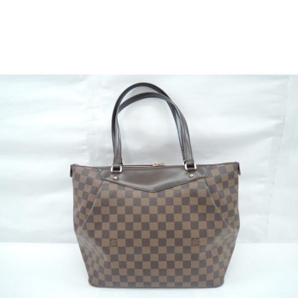 09508 2 Louis Vuitton Westminster Damier Tote Bag Brown