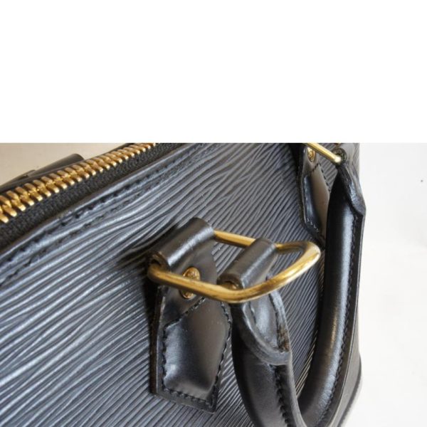 09581 10 Louis Vuitton Alma PM Epi Handbag Noir