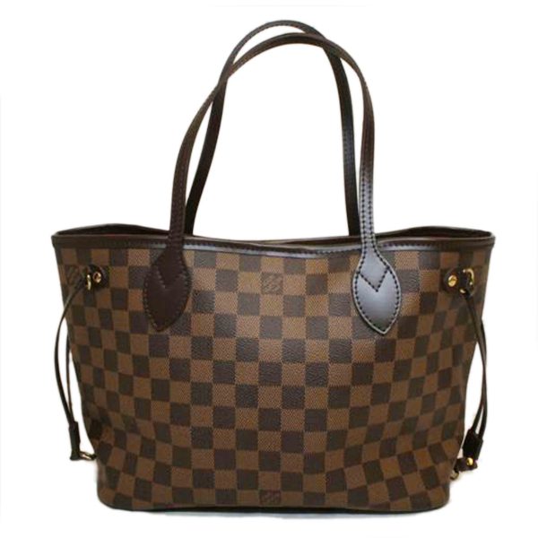 09598 1 Louis Vuitton Neverfull PM Tote Bag Damier Ebene Brown