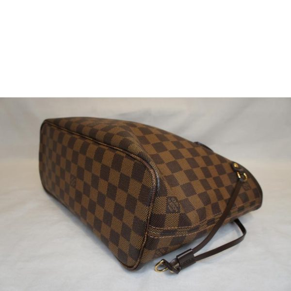 09598 3 Louis Vuitton Neverfull PM Tote Bag Damier Ebene Brown