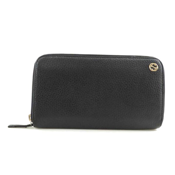 09647 1 Gucci Interlocking G Round Zipper Long Wallet