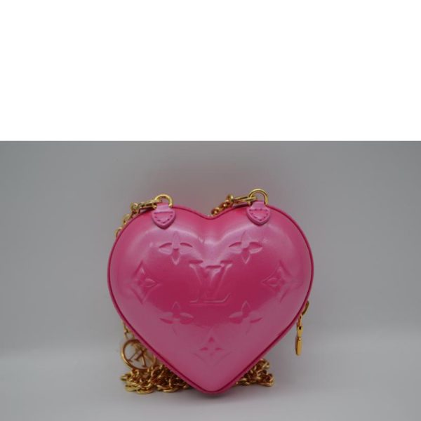 09675 2 Louis Vuitton Keep My Heart Vernis Wallet Pink