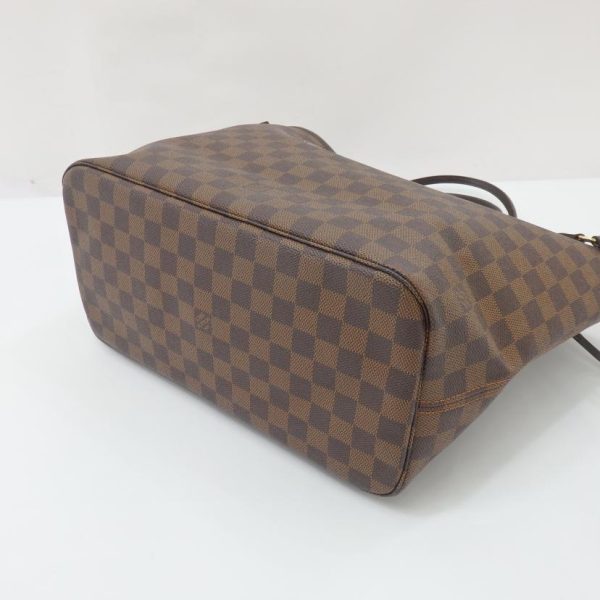 09683 3 Louis Vuitton Neverfull MM Tote Bag Damier Ebene