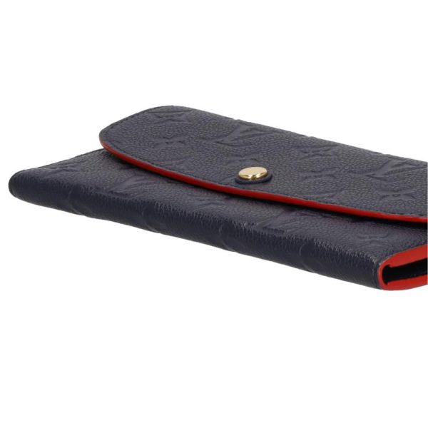 09725 3 Louis Vuitton Emily Wallet Monogram Empreinte Marine Rouge