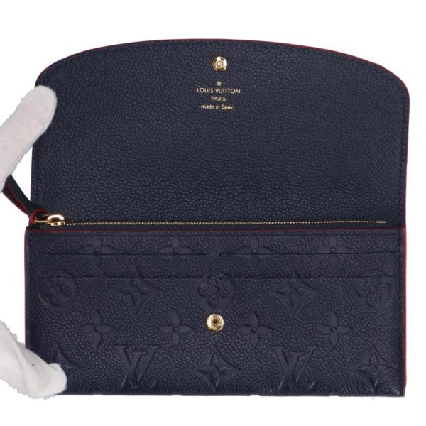 09725 6 Louis Vuitton Emily Wallet Monogram Empreinte Marine Rouge