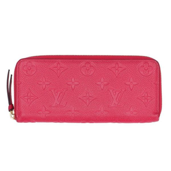 09732 1 LOUIS VUITTON Portefeuil Clemence Wallet Empreinte Freesia