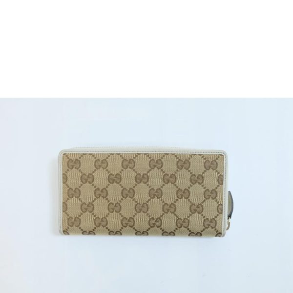 09788 2 Gucci GG Canvas Ribbon Web Sherry Line Long Wallet Black