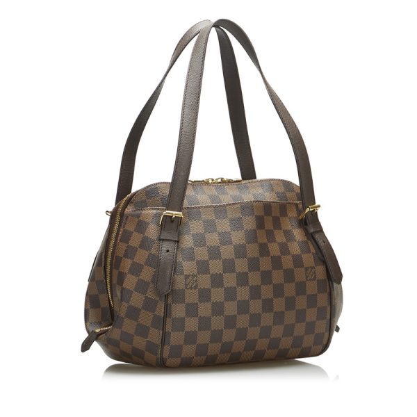 0ijsmguow1juy03u 2 Louis Vuitton Damier Belem MM Shoulder Bag Brown