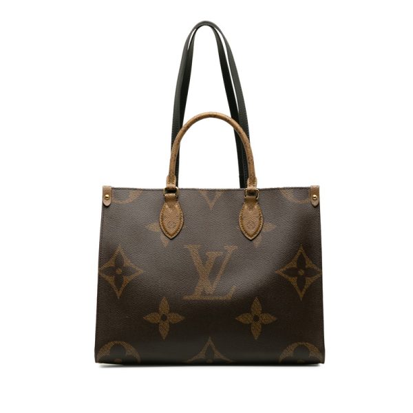 0n7xim7a4wdrg17n 1 Louis Vuitton Giant Reverse On the Go MM Bag M45321 Brown