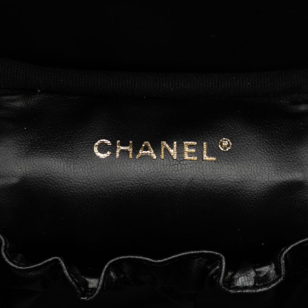 0qkwbk0m6jsiayjg 6 CHANEL Cocomark Vanity Bag Handbag Black Caviar Skin