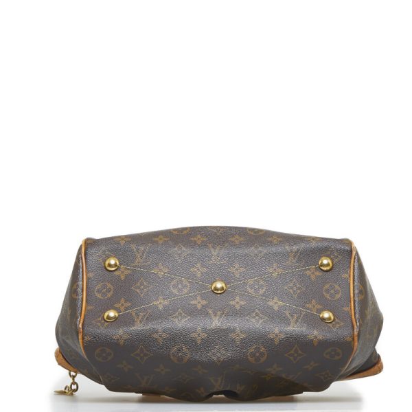 1 0102602 4 Louis Vuitton Monogram Tivoli PM Handbag M40143 Brown