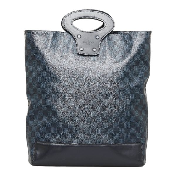 1 0106444 2 Louis Vuitton Damier Cobalt Tote Shoulder Bag 2WAY Navy Blue