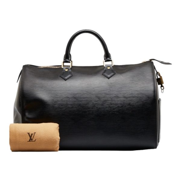 1 0112777 12 Louis Vuitton Epi Speedy 35 M42992 Noir Black