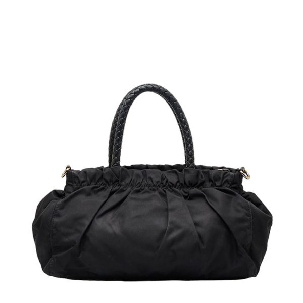 1 0113168 3 Prada Handbag BN1631 Black Nylon