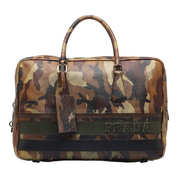 1 0116247 1 Prada Camouflage Camouflage Handbag Khaki Multicolor