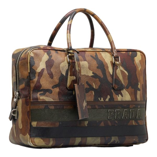 1 0116247 2 Prada Camouflage Camouflage Handbag Khaki Multicolor