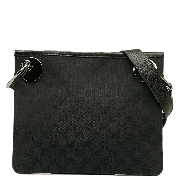 1 0116560 1 Gucci GG Canvas Shoulder Bag Black