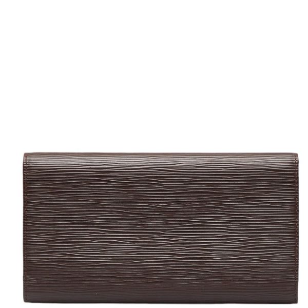 1 0116949 3 Louis Vuitton Epi Portefeuil Long Wallet M63590 Mocha Brown