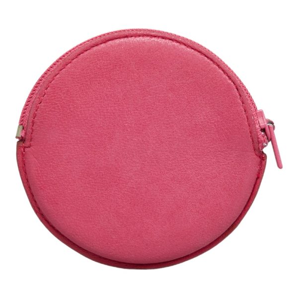 1 0117884 3 LOEWE Anagram Coin Case Pink Leather