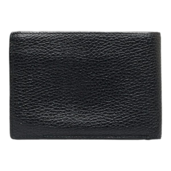 1 0118002 3 Gucci Bifold Wallet Compact Wallet Black Leather