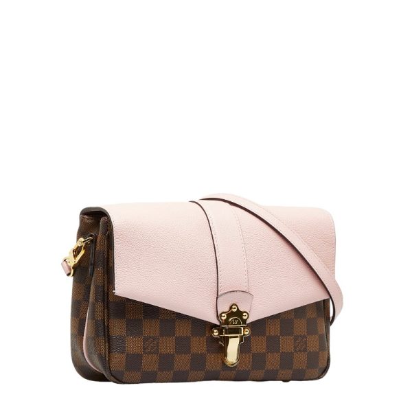 1 0118523 2 Louis Vuitton Damier Clapton Shoulder Bag Magnolia Pink