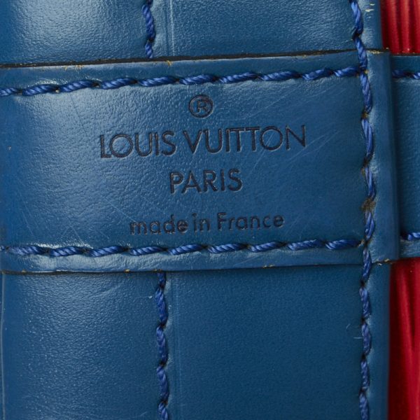 1 0118663 11 Louis Vuitton Epi Noe Tricolor M44084 Red Blue Green Leather