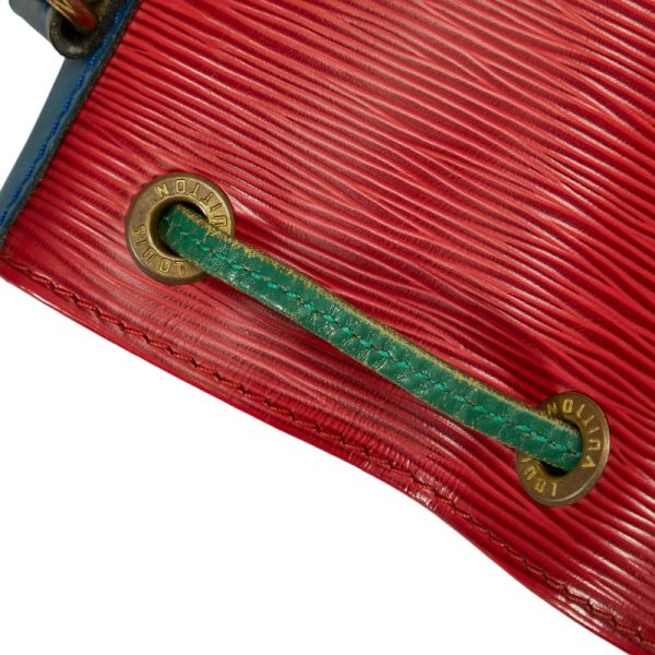 1 0118663 8 Louis Vuitton Epi Noe Tricolor M44084 Red Blue Green Leather