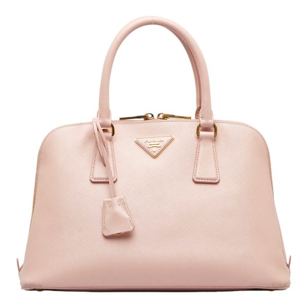 1 0118670 2 Prada Saffiano Handbag Shoulder Bag 2WAY 1BA837 Pink Leather