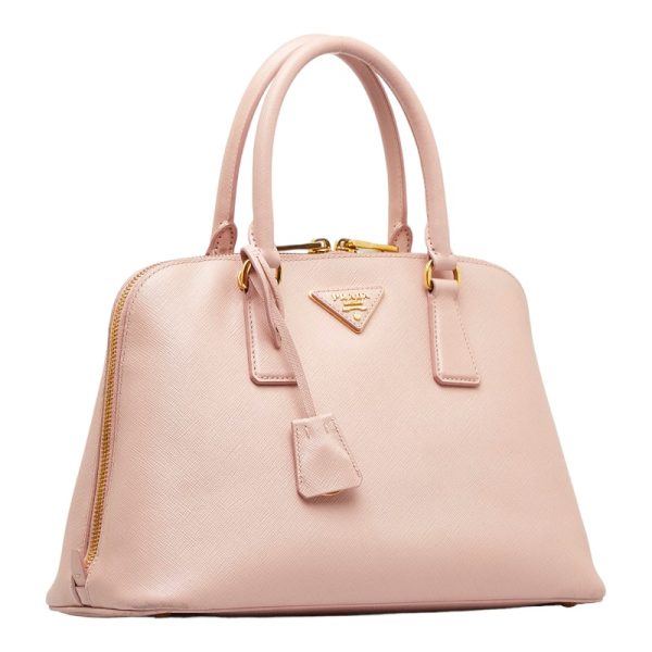 1 0118670 3 Prada Saffiano Handbag Shoulder Bag 2WAY 1BA837 Pink Leather