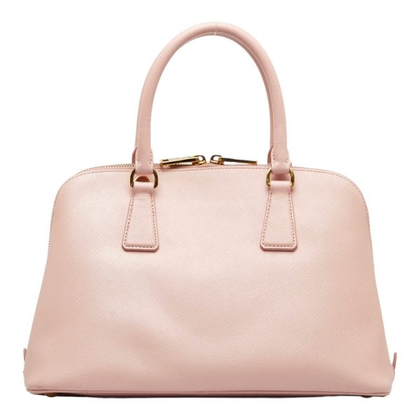 1 0118670 4 Prada Saffiano Handbag Shoulder Bag 2WAY 1BA837 Pink Leather