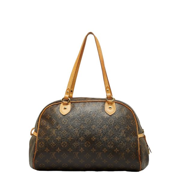 1 0120228 3 Louis Vuitton Montgreille GM Shoulder Bag M95566 Brown