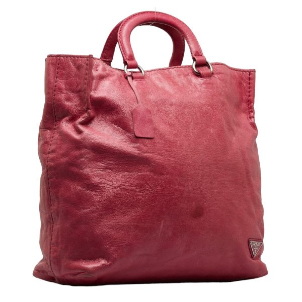 1 0120300 2 Prada Handbag Pink Leather