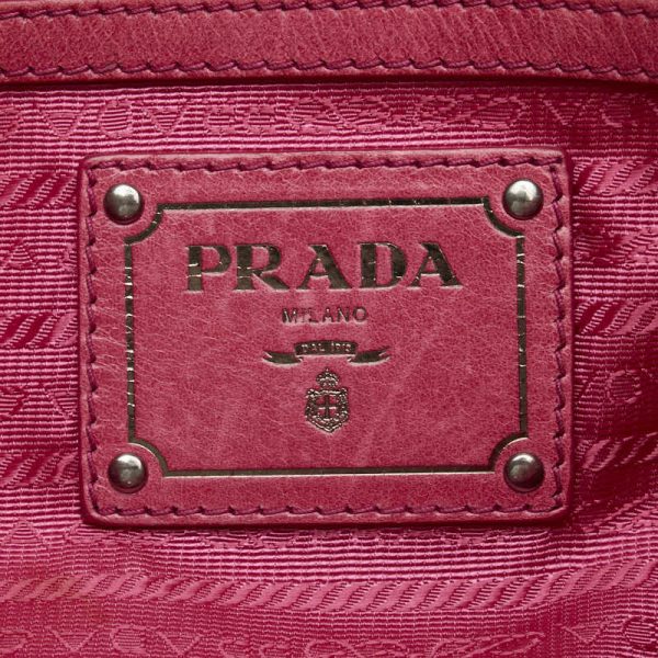 1 0120300 8 Prada Handbag Pink Leather