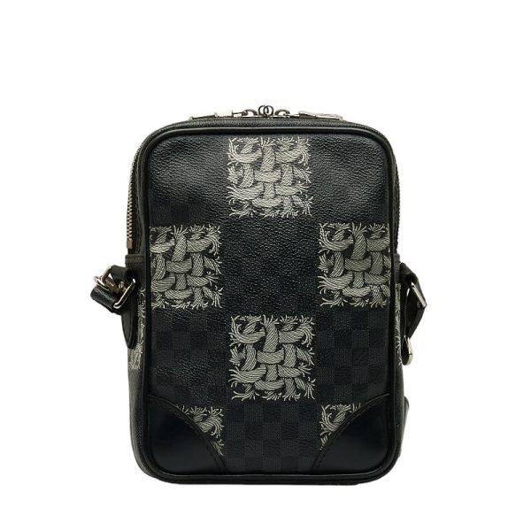 1 0121380 3 Louis Vuitton Graphite Christopher Nemeth Shoulder Bag Black