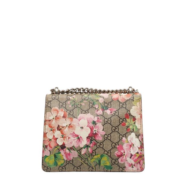 1 0121713 3 Gucci GG Supreme Blooms Dionysus Chain Shoulder Bag Pink