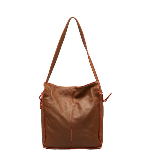 1 0122280 1 LOEWE Shoulder Bag Tote Bag Brown Orange Leather