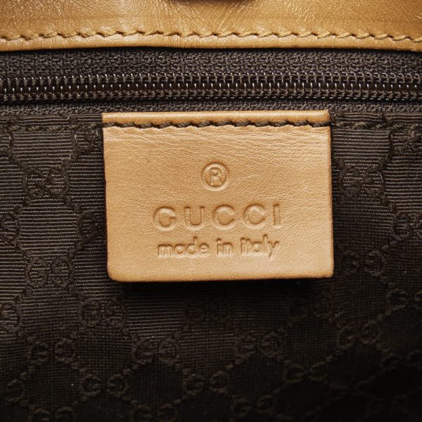 1 0123529 11 Gucci Handbag Brown Leather