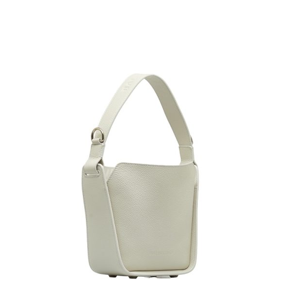 1 0123821 3 Balenciaga Tool 20 North South XS Shoulder Bag 2WAY White