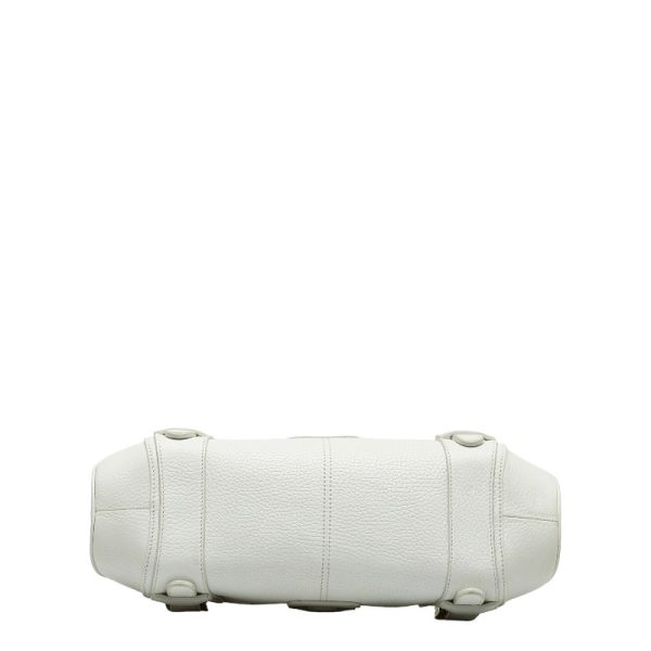 1 0123942 4 LOEWE Senda Handbag White Leather