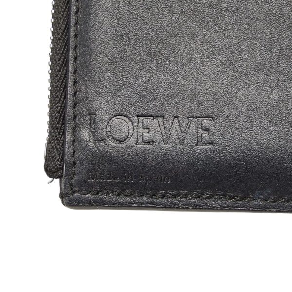 1 0124158 11 LOEWE Anagram Wallet Trifold Wallet Brown Multicolor Leather