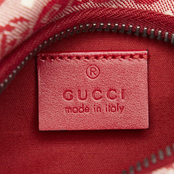 1 0124861 7 Gucci Star Waist Body Bag Red Navy Canvas Leather