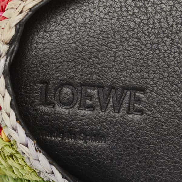 1 0125112 7 LOEWE Animal Line Paulas Bunny Rainbow Mini Bag Multicolor Raffia