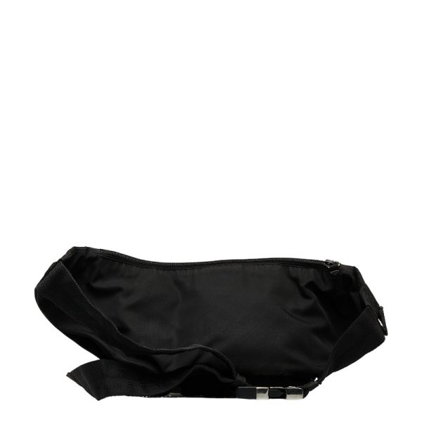 1 0125533 3 Prada Waist Bag Body Bag Black Nylon