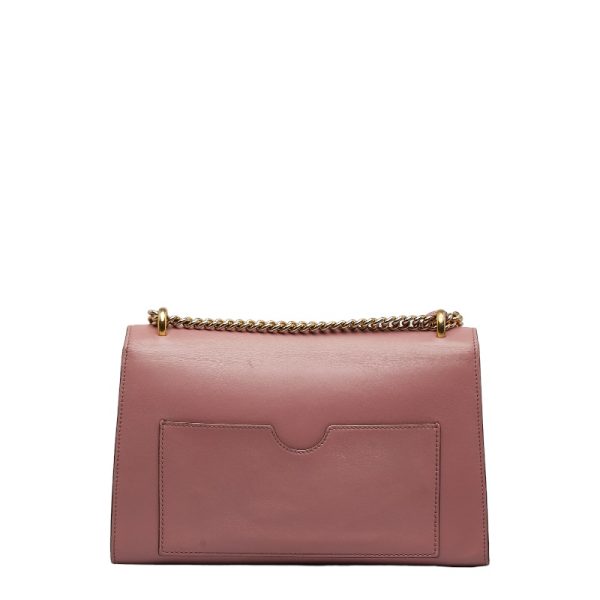 1 0126129 3 Gucci Padlock Chain Shoulder Bag Pink Leather