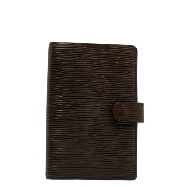 1 0126793 2 Louis Vuitton Epi Agenda PM Notebook Cover Book R2005D Brown